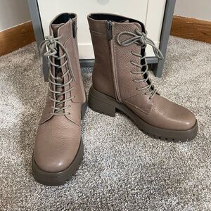 Franco Sarto Taupe Combat Boots